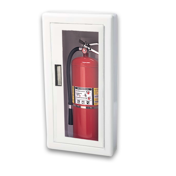 JL Ambassador 2012F10 Semi-Recessed 20 Lbs. Fire Extinguisher Cabinet # ...